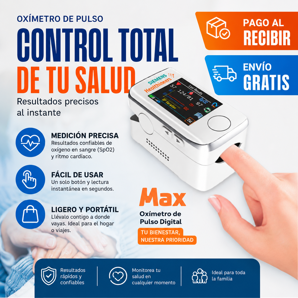 ⛑️ GLUCOMAX LÁSER - MEDIDOR DE GLUCOSA - 99,9% DE PRECISIÓN - SIN PINCHAZOS - NO INVASIVO 🔥